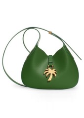 Palm Angels Palm Angles Palm Leather Hobo Bag in Green/Gold at Nordstrom