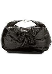 PALM ANGELS Palm-motif leather hobo bag