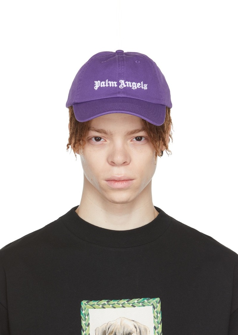 Palm Angels Purple Logo Cap