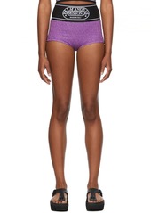 Palm Angels Purple Missoni Edition Lurex Culotte Shorts