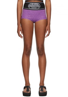 Palm Angels Purple Missoni Edition Lurex Culotte Shorts