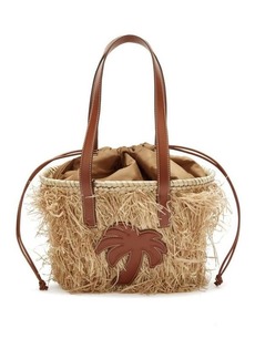 PALM ANGELS Raffia basket bag