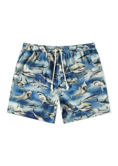 PALM ANGELS Shark Logo Swim Shorts