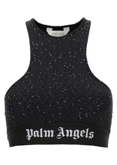 PALM ANGELS Soiree Knit Logo top