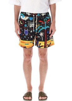 PALM ANGELS Starry night swimshorts