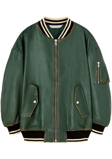 PALM ANGELS SUNSET LEATHER BOMBER