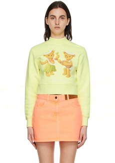 Palm Angels Yellow Cotton Sweatshirt