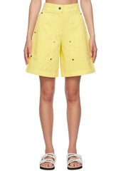 Palm Angels Yellow Rivet Shorts