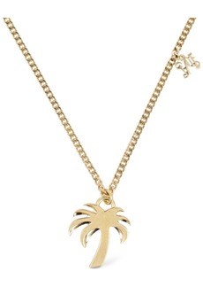 Palm Angels Palm Charm Brass Necklace