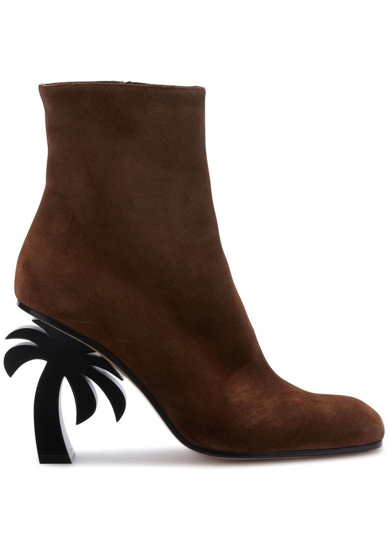 Palm Angels Palm-heel 95mm suede ankle boots