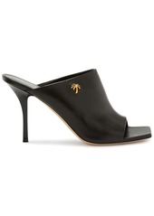 Palm Angels Palm-motif 95mm leather mules