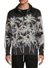 Palm Angels Palm Print Button Down Track Jacket