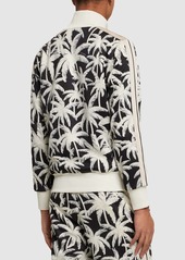 Palm Angels Palm Print Tech Zip-up Sweatshirt