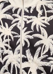 Palm Angels Palm Print Tech Zip-up Sweatshirt