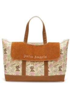 Palm Angels Palmity printed canvas tote bag