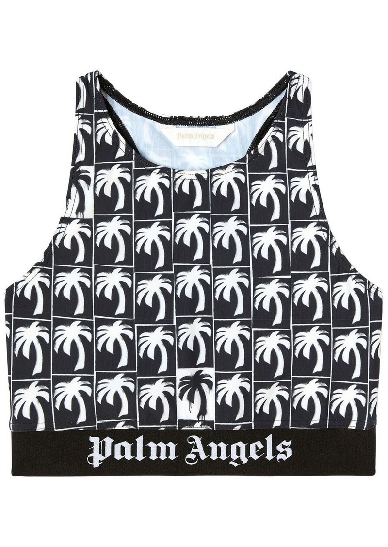 Palm Angels Palms-logo sports bra