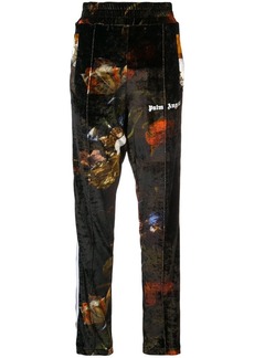 Palm Angels printed velvet track pants