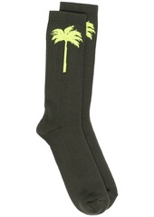 Palm Angels intarsia palm tree socks