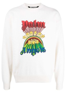Palm Angels rainbow logo-print jumper