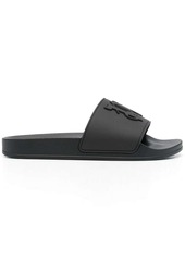 Palm Angels rubberised monogram flat slides