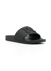 Palm Angels rubberised monogram flat slides