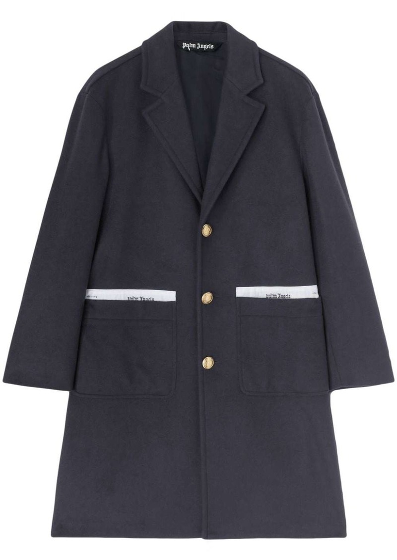 Palm Angels Sartorial Tape button-up coat