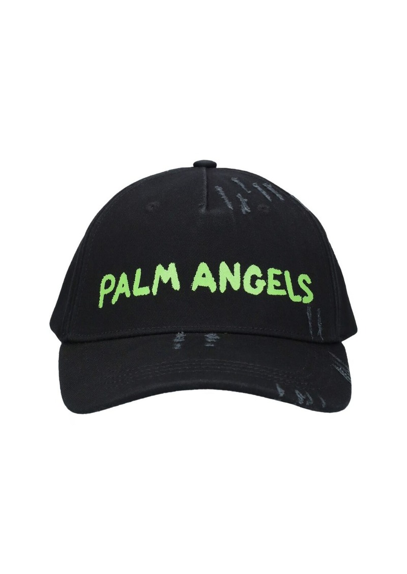 Palm Angels Seasonal Logo Cotton Baseball Cap