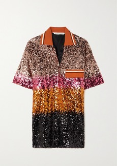 Palm Angels Sequined Jersey Mini Dress