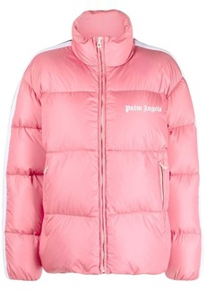 Palm Angels side-stripe puffer jacket