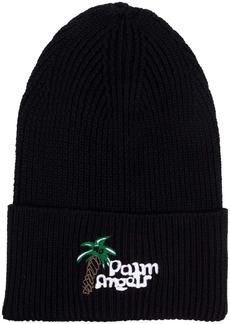 Palm Angels Sketchy embroidered-logo beanie