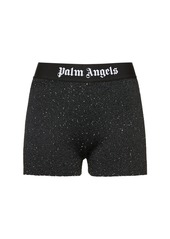 Palm Angels Soiree Viscose Blend Logo Shorts