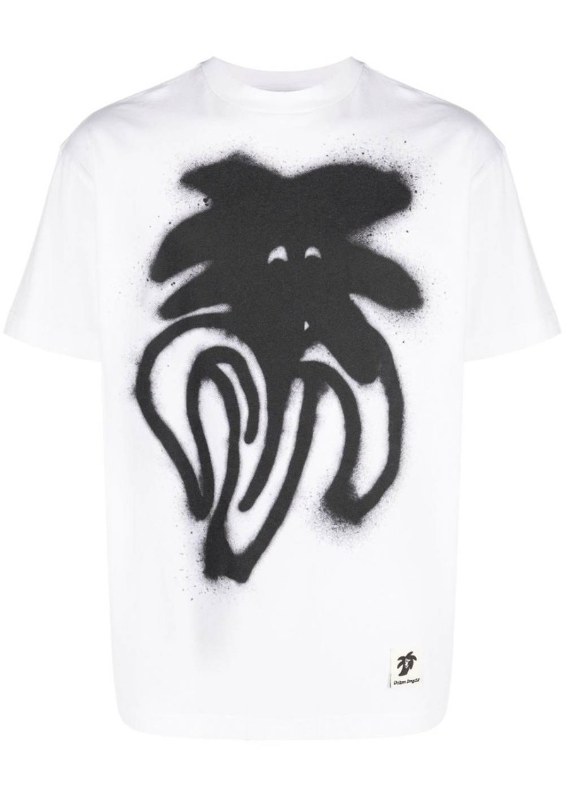 Palm Angels spray logo-print cotton T-shirt