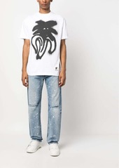 Palm Angels spray logo-print cotton T-shirt