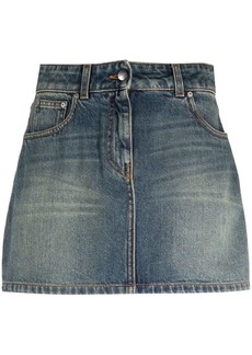 Palm Angels star-motif denim mini skirt