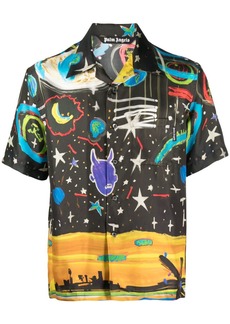 Palm Angels Starry Night bowling shirt