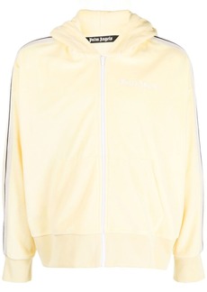 Palm Angels stripe-detail zip-up hoodie