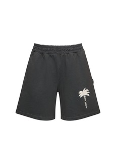 Palm Angels The Palm Cotton Sweat Shorts