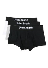 Palm Angels tri-pack logo-waistband boxer set