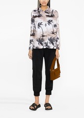 Palm Angels tropical-print long-sleeve shirt