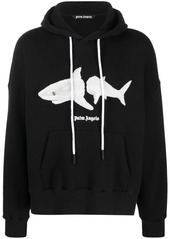 Palm Angels White Shark long-sleeve hoodie