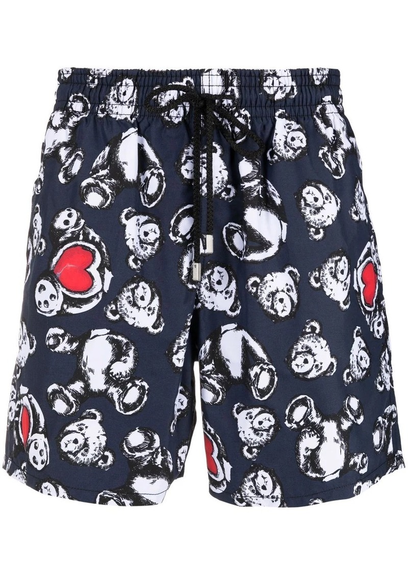 Palm Angels x Vilebrequin bear-print swim shorts