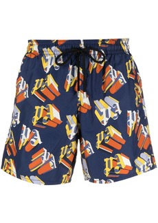 Palm Angels x Vilebrequin logo-print swimming shorts