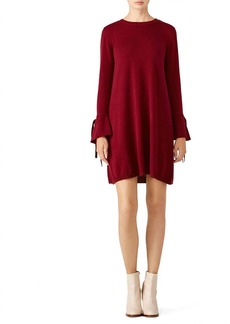 Paper Crown Knit Maria Dress In Red