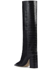 Paris Texas 100mm Anja Croco Print Leather Tall Boot