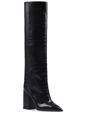 Paris Texas 100mm Anja Croco Print Leather Tall Boot