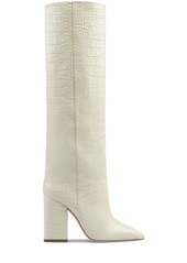 Paris Texas 100mm Anja Croco Print Leather Tall Boot