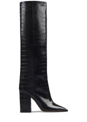 Paris Texas 100mm Anja Croco Print Leather Tall Boot