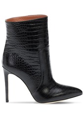 Paris Texas 105mm Croc Embossed Leather Boots