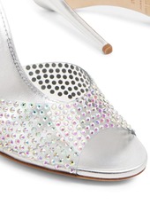 Paris Texas crystal-embellished high-heel mules