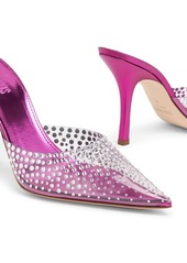 Paris Texas crystal-embellished pointed-toe mules